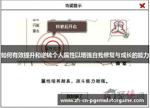 如何有效提升和逆转个人属性以增强自我修复与成长的能力