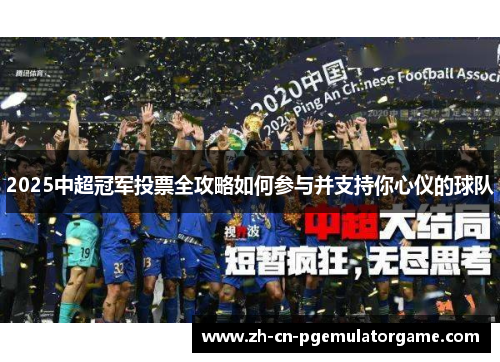 2025中超冠军投票全攻略如何参与并支持你心仪的球队