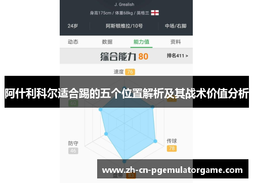 阿什利科尔适合踢的五个位置解析及其战术价值分析